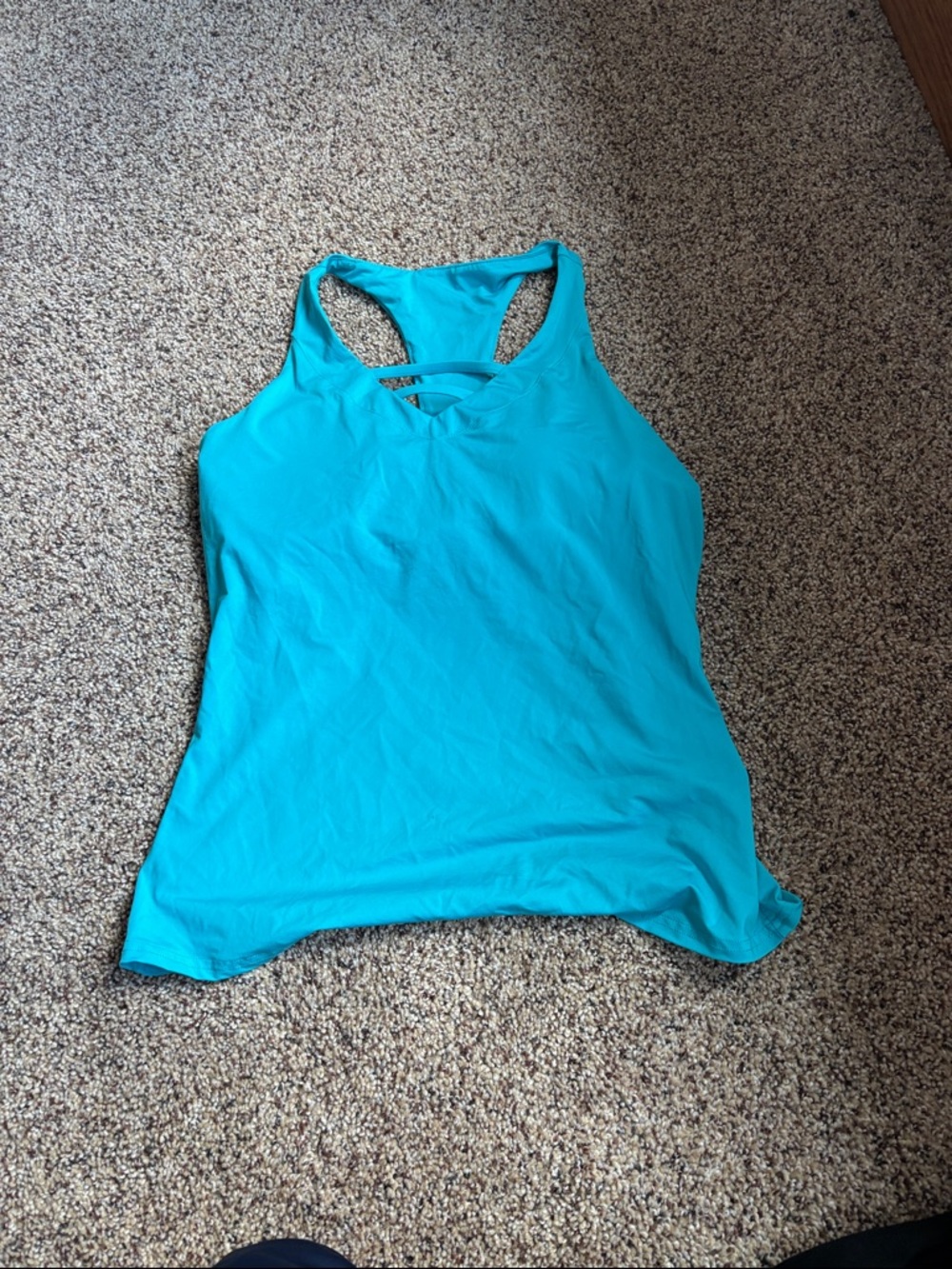 Fila Aqua Racerback Tank with Crisscross Detail